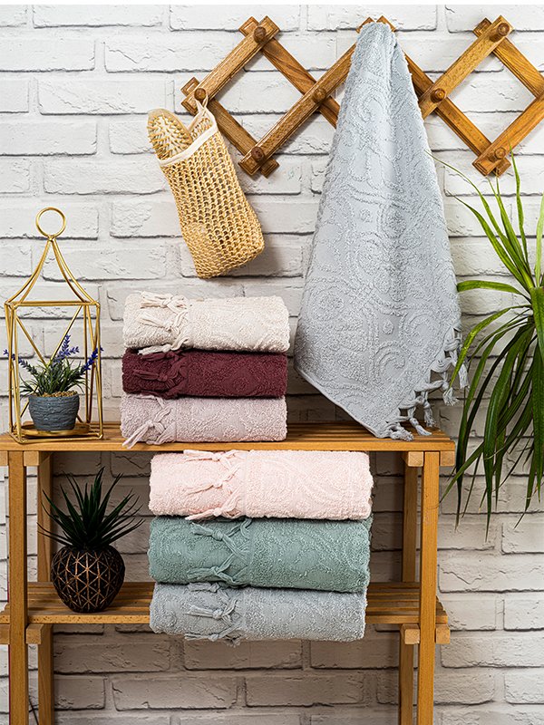 Hazangülü Nevra Jakarlı Cotton