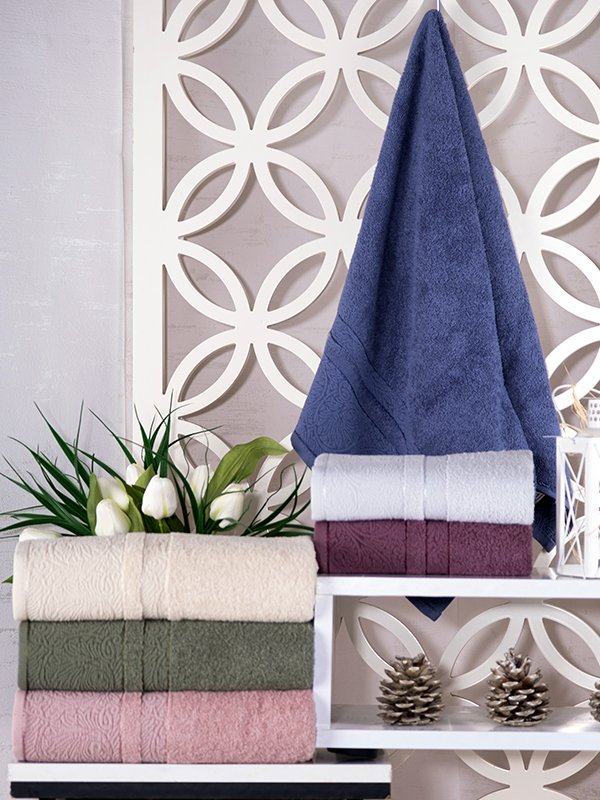 Hazangülü Sedef Jakarlı Cotton