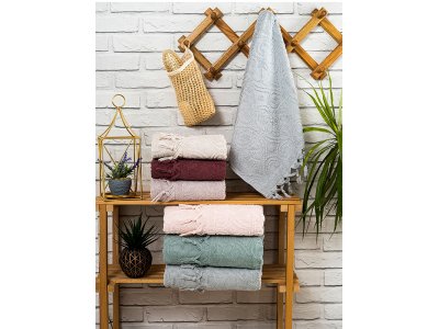 Hazangülü Nevra Jakarlı Cotton
