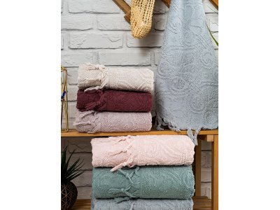 Hazangülü Nevra Jakarlı Cotton