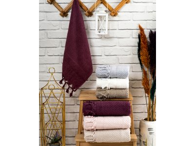 Hazangülü Mimoza Jakarlı Cotton