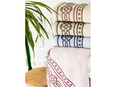 Hazangülü Hitit Jakarlı Cotton
