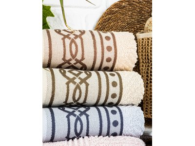 Hazangülü Hitit Jakarlı Cotton