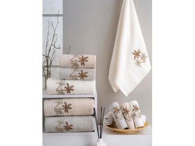 Hazangülü Palmiye Cotton