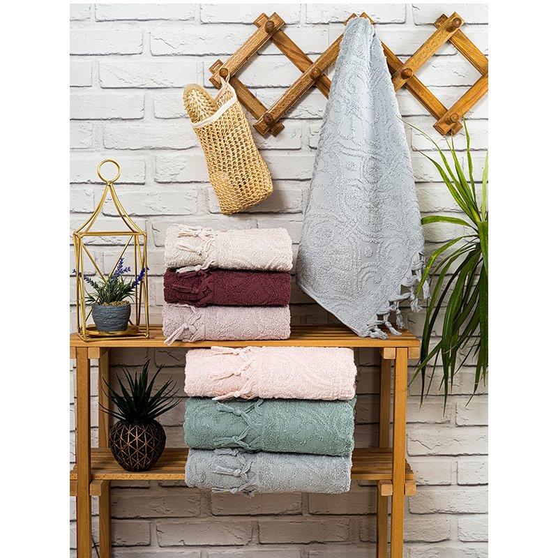 Hazangülü Nevra Jakarlı Cotton