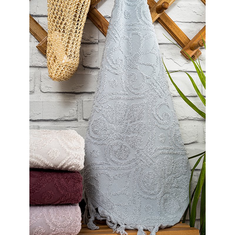 Hazangülü Nevra Jakarlı Cotton