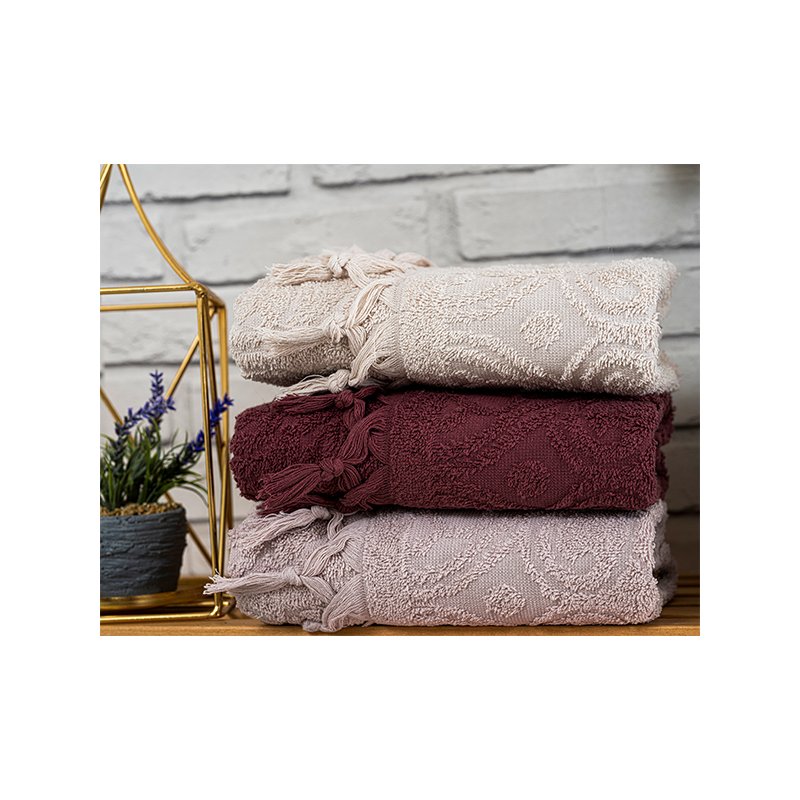 Hazangülü Nevra Jakarlı Cotton