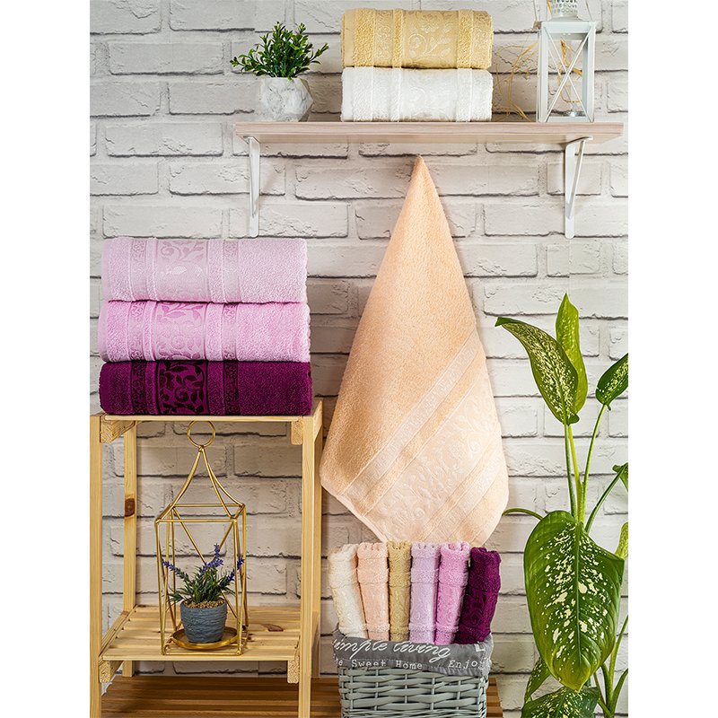Hazangülü Tutku Jakarlı Cotton