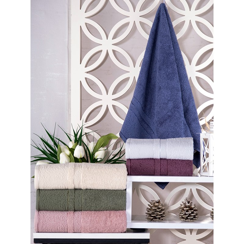 Hazangülü Sedef Jakarlı Cotton
