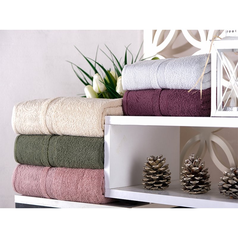 Hazangülü Sedef Jakarlı Cotton