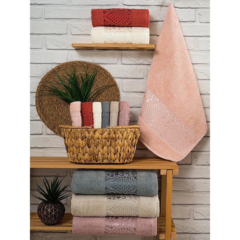Hazangülü Zümrüt Jakarlı Cotton