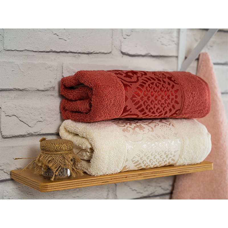 Hazangülü Zümrüt Jakarlı Cotton