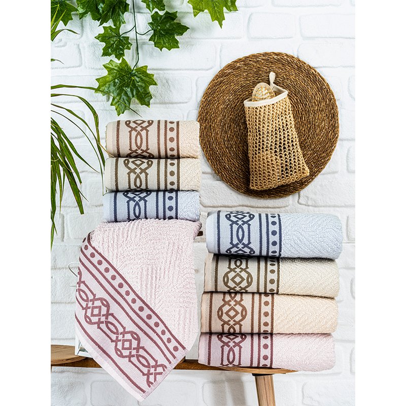 Hazangülü Hitit Jakarlı Cotton
