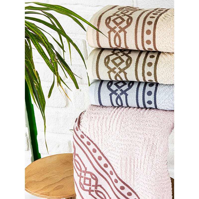 Hazangülü Hitit Jakarlı Cotton
